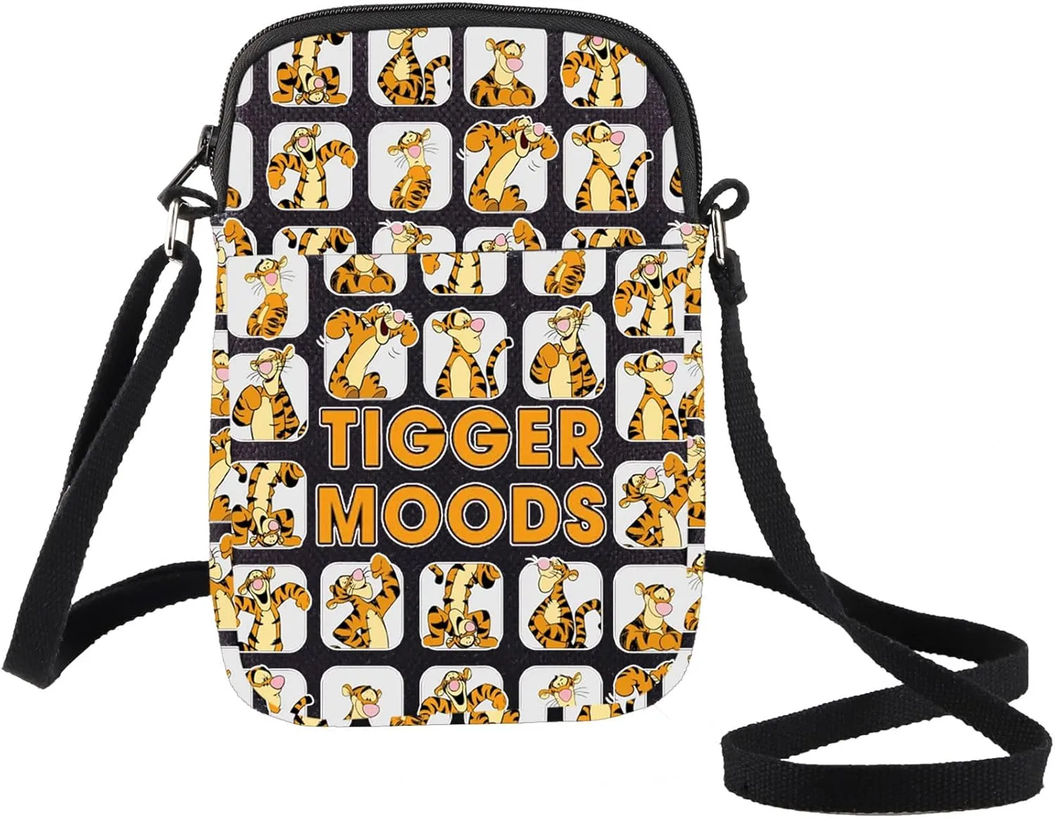 BWWKTOP Funny Tiger Crossbody Bag Magic Park Gift Tigers Lover Gift TigerMoods Messenger Bag Cartoon Merchandise
