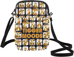BWWKTOP Funny Tiger Crossbody Bag Magic Park Gift Tigers Lover Gift TigerMoods Messenger Bag Cartoon Merchandise