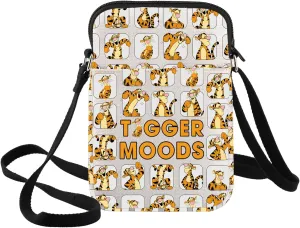 BWWKTOP Funny Tiger Crossbody Bag Magic Park Gift Tigers Lover Gift TigerMoods Messenger Bag Cartoon Merchandise