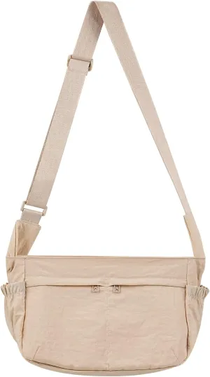Canvas Crossbody Bag for Women, Shoulder Bag with Pockets, Casual Travel Messenger Bag