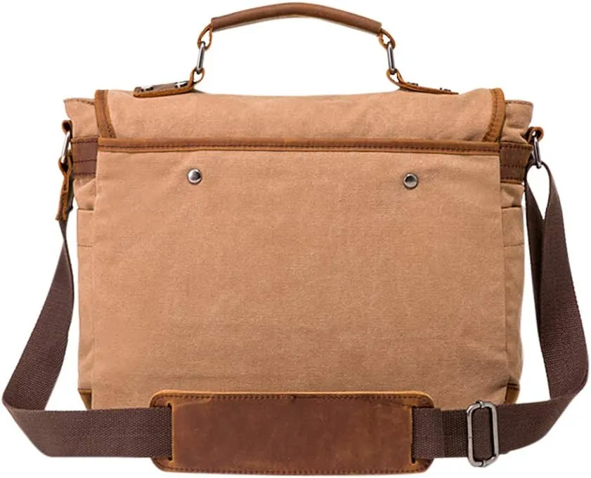 Canvas Crossbody Bag Unisex Retro Messenger Bag Fashion Waterproof Shoulder Satchel
