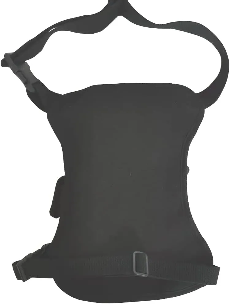 Canvas Drop Leg Bag Outdoor Waist Pack Thigh Bag for Men Women Travel Tactical Military Motorcycle Bike Cycling Multi-purpose Hip Bum Belt Leg Bags Pouch Black