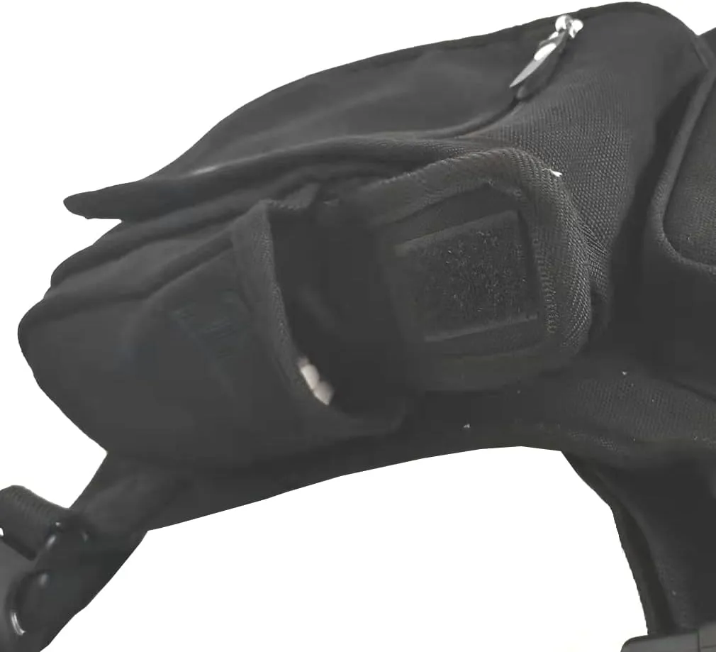 Canvas Drop Leg Bag Outdoor Waist Pack Thigh Bag for Men Women Travel Tactical Military Motorcycle Bike Cycling Multi-purpose Hip Bum Belt Leg Bags Pouch Black