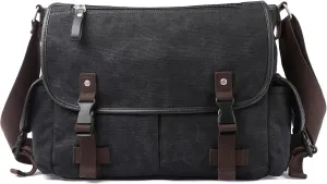 Canvas Messenger Bag, Vintage Crossbody Bags for Men Women
