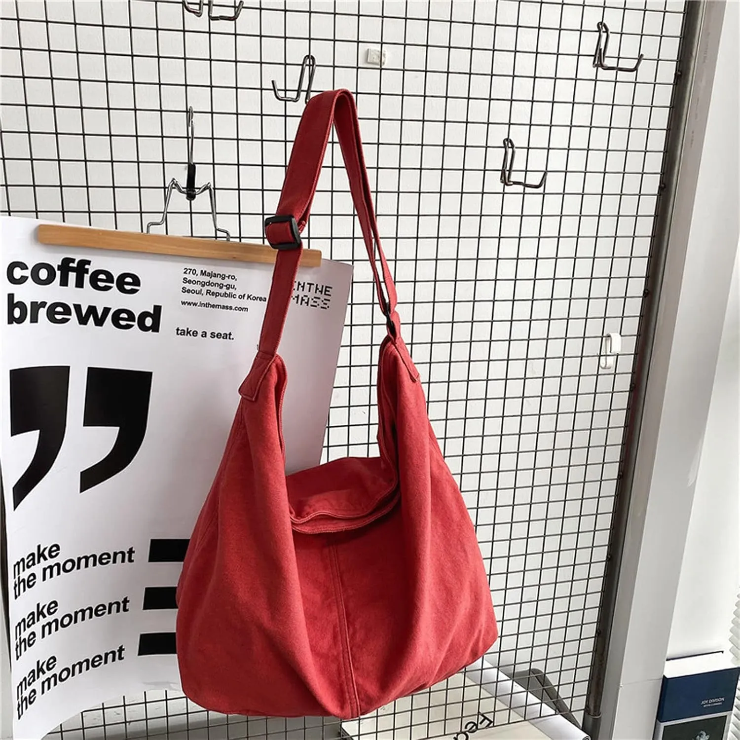 Canvas Shoulder Bag Female Shopper Large Capacity Messenger Handbag Designer