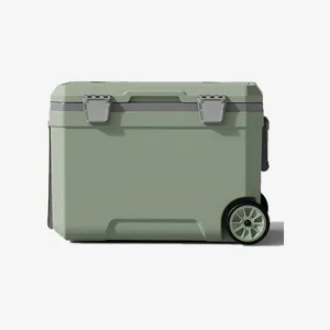 Car Camping Coolers for Ford C-Max/Fairlane/Fusion/Galaxie/Galaxy/Granada, Waterproof Portable Cooler, Leak Proof Picnic Insulated Bag, Ultra-Light Premium Ice Chest Box,A-Green-45L