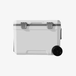 Car Camping Coolers for Volvo S40/S60/S40/S80/S90, Waterproof Portable Cooler, Leak Proof Picnic Insulated Bag, Ultra-Light Premium Ice Chest Box,B-White-45L