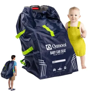 Car Seat Travel Bag for Airplane – Durable Back Pack Style Car Seat Bag, Car Seat Bags for Air Travel, Fits Convertible, Booster Car Seat, and Infant Carrier (Blue)