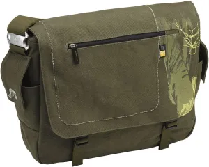 Case Logic SNMB-15 15.4-Inch Canvas Messenger Bag with Laptop Storage (Green)