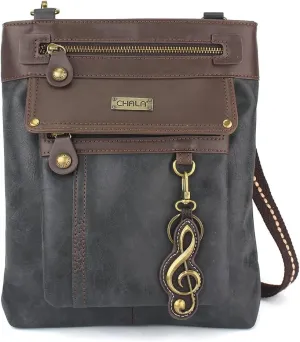 CHALA GEMINI Crossbody Canvas Gift Messenger Bag Black