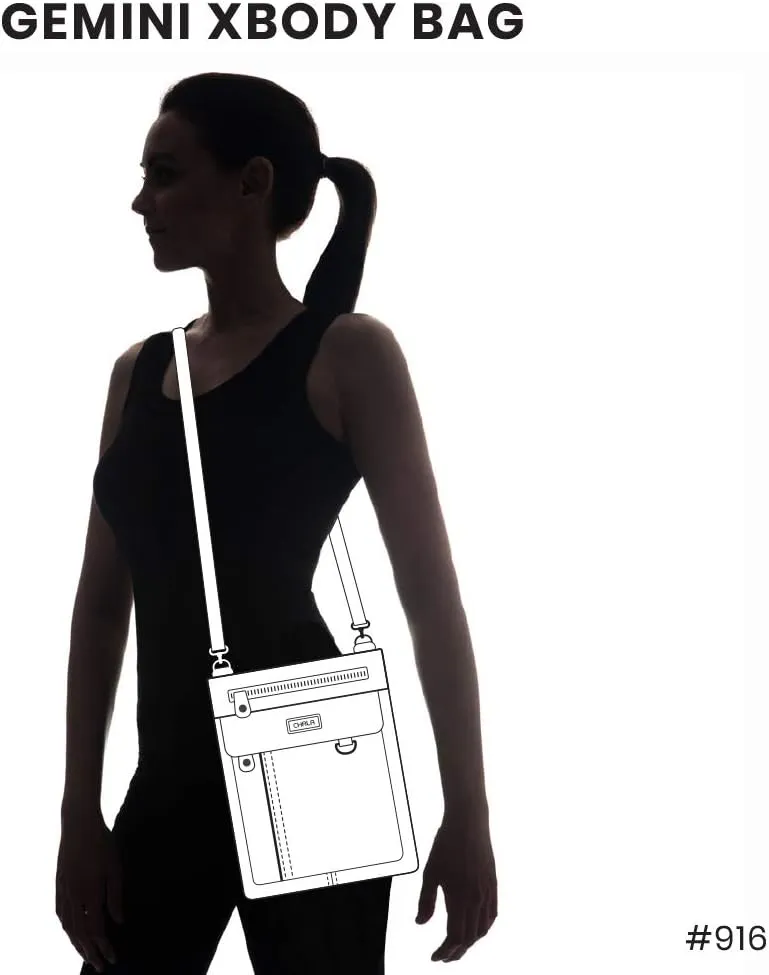 CHALA GEMINI Crossbody Canvas Gift Messenger Bag Black