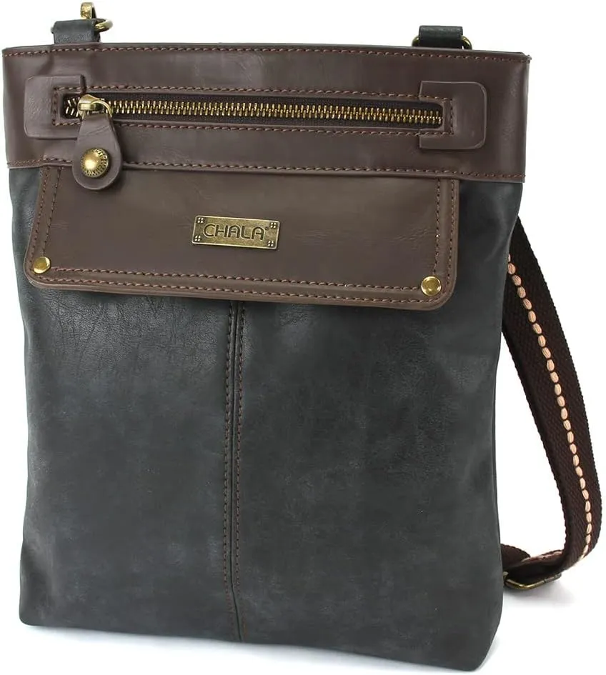 CHALA GEMINI Crossbody Canvas Gift Messenger Bag Black