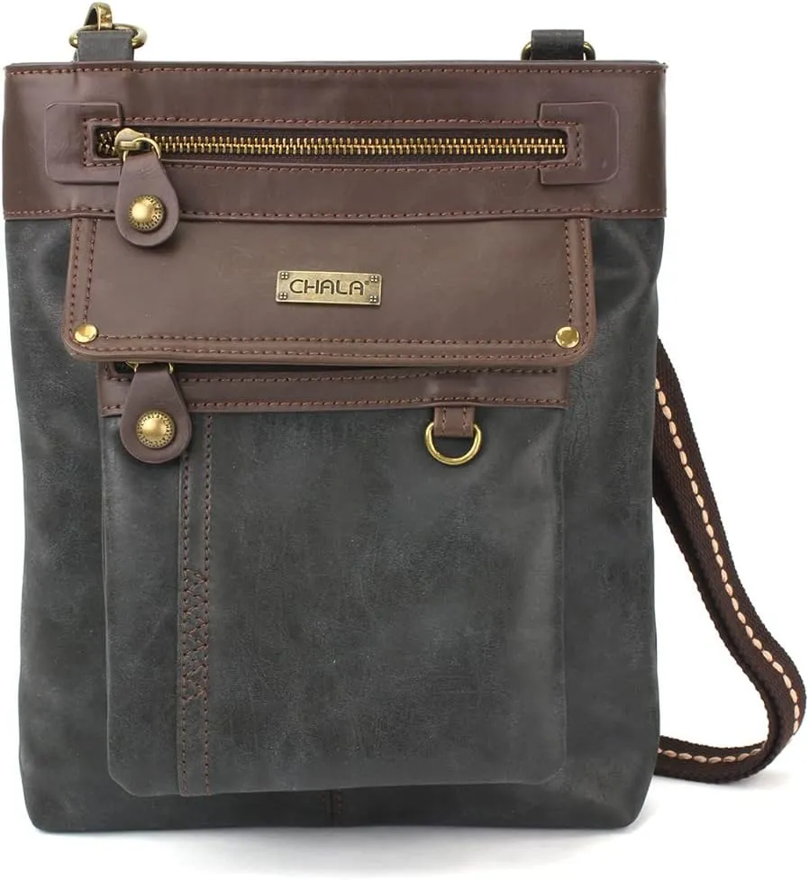 CHALA GEMINI Crossbody Canvas Gift Messenger Bag Black