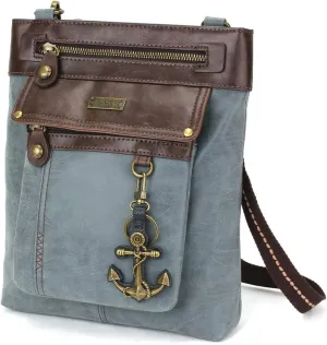 CHALA GEMINI Crossbody Canvas Gift Messenger Bag Indigo