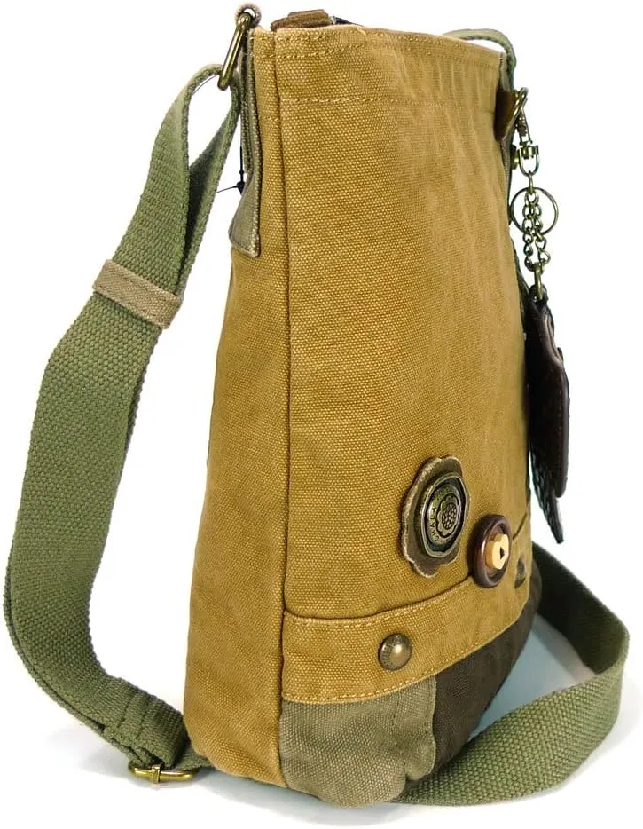 Chala Patch Cross-Body Women Handbag Canvas Messenger Bag