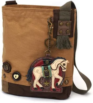 Chala Patch Cross-Body Women Handbag Canvas Messenger Bag