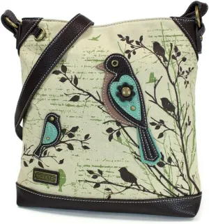 CHALA Safari Forest Canvas Crossbody Messenger Bag 11.5 x 11.5 Medium Size