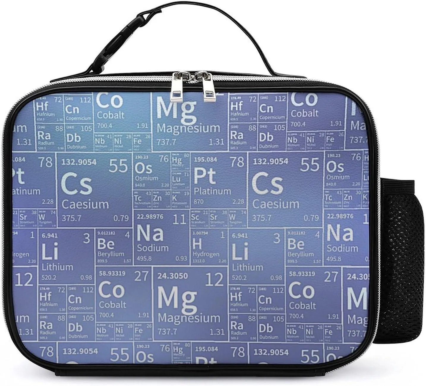 Chemical Elements from Periodic Table Lunch Box for Men Reusable Lunch Bag Women Insulated Lunchbox Container Cooler