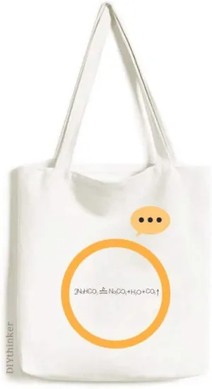 Chemistry Kowledge Sodium Bicarbonate Expression Gift Sack Canvas Tote Shoulder Bag