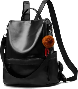 CHERUTY Women Backpack Purse PU Leather Anti-theft Casual Shoulder Bag Fashion Ladies Satchel Bags
