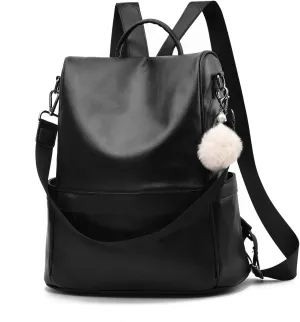 CHERUTY Women Backpack Purse PU Leather Anti-theft Casual Shoulder Bag Fashion Ladies Satchel Bags