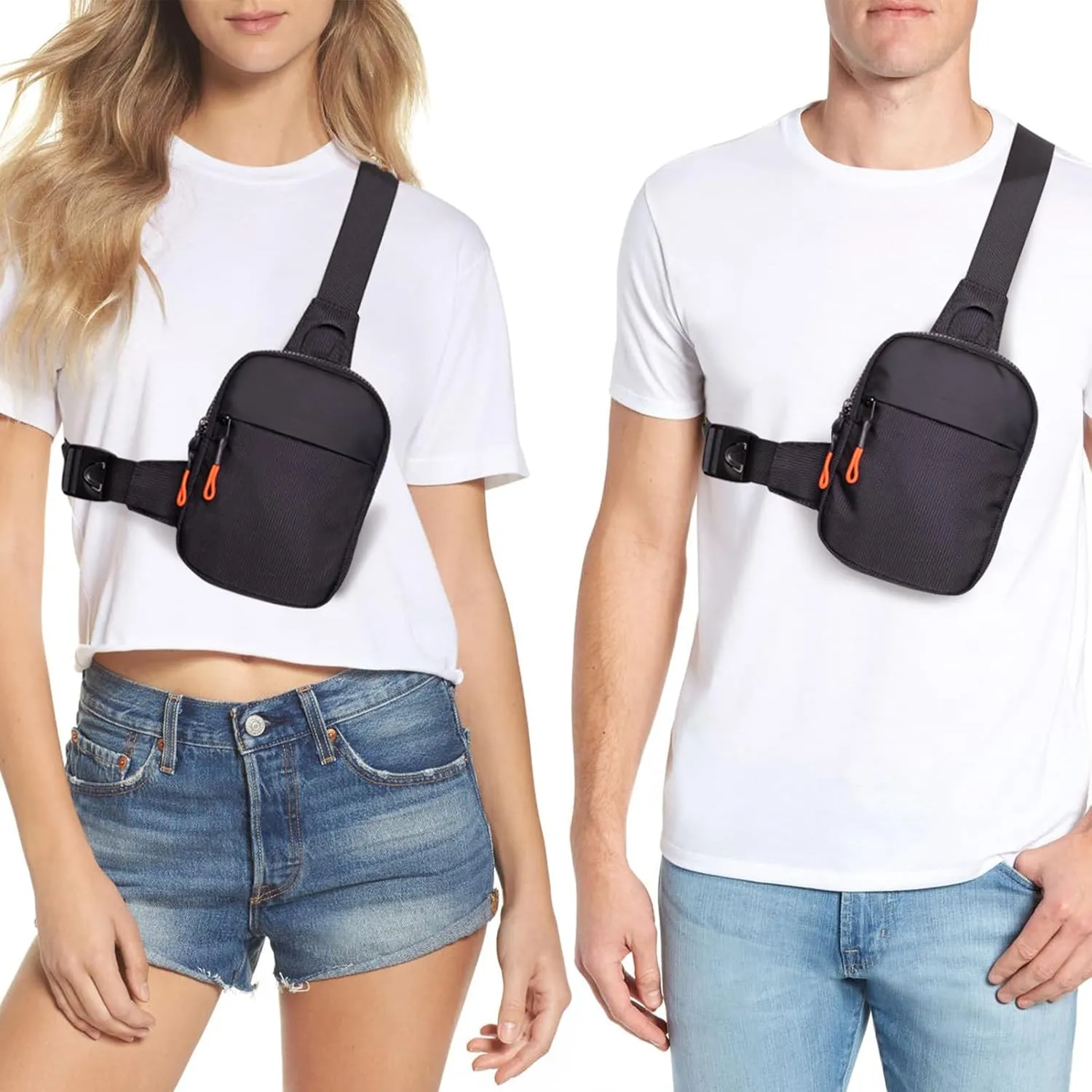 Chest Mini Sling Bag Waterproof Crossbody Bag Lightweight Casual Phone Bag Small Shoulder Daypack for Men Travel