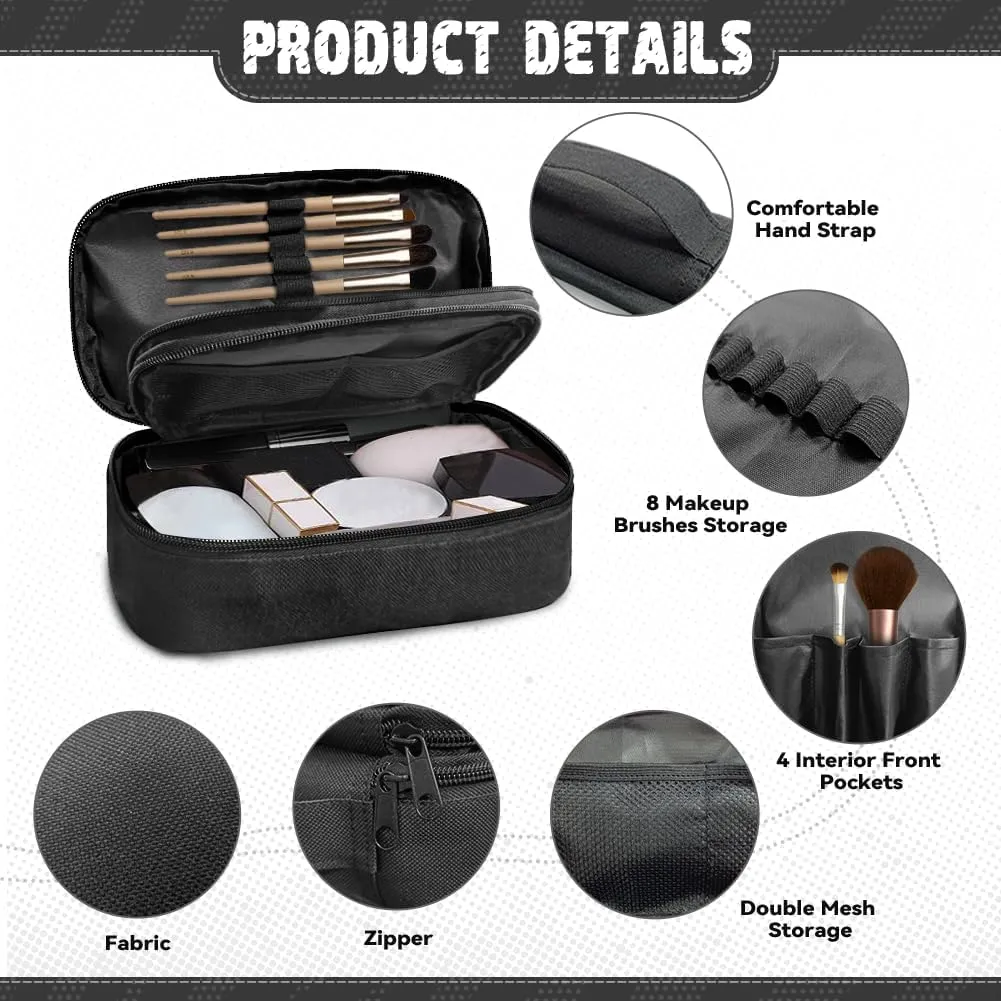 Christmas Ladies Cosmetic Bag,Cute Cat Makeup Bag for Women Lightweight Make Up Bag with Hand Strap Madam Makeupbag,Personalized Skin Care Bag for Woman Lady Handbag