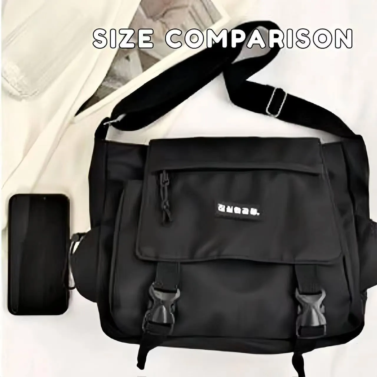 Classic Messenger Bag Cute Crossbody Bag Vintage Canvas Shoulder Bag Kawaii Purse Upgraded Features Travel Essentials