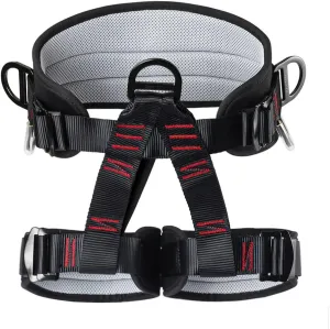 Climbing belts, Thicken Professional Safety Belt for Caving Rock Climbing Fire Rescuing Rappelling Tree and Outdoor Adventure Activities