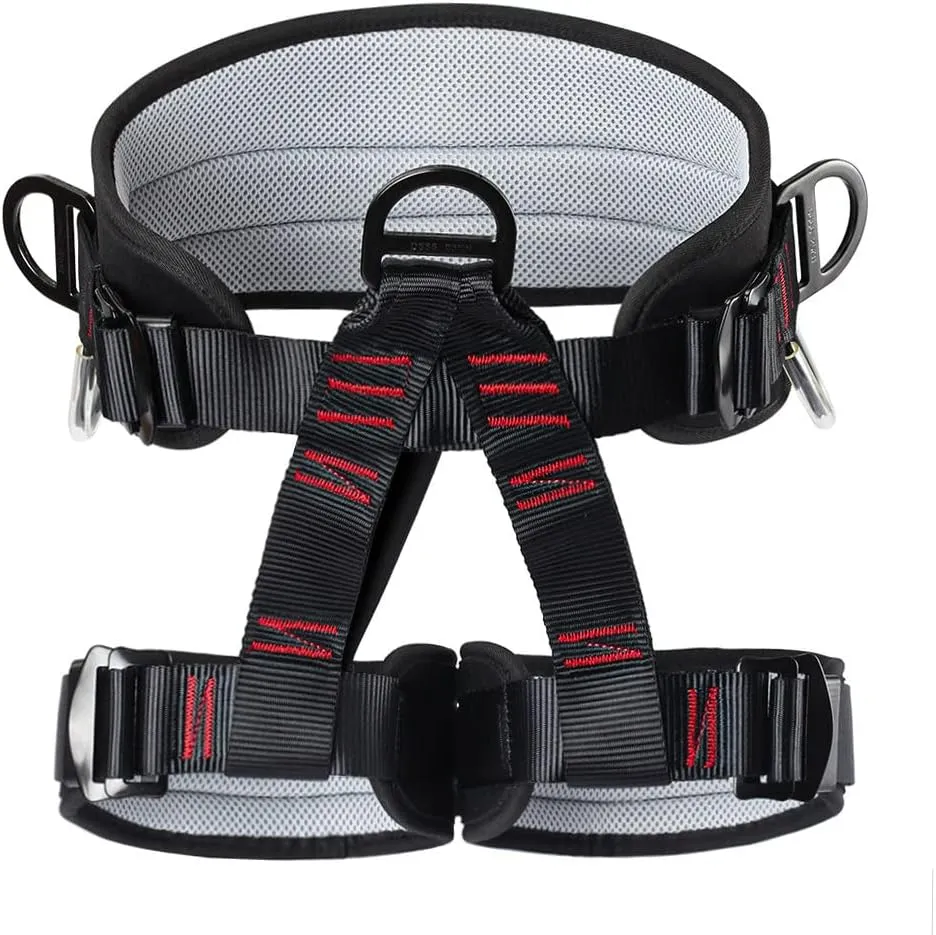 Climbing belts, Thicken Professional Safety Belt for Caving Rock Climbing Fire Rescuing Rappelling Tree and Outdoor Adventure Activities