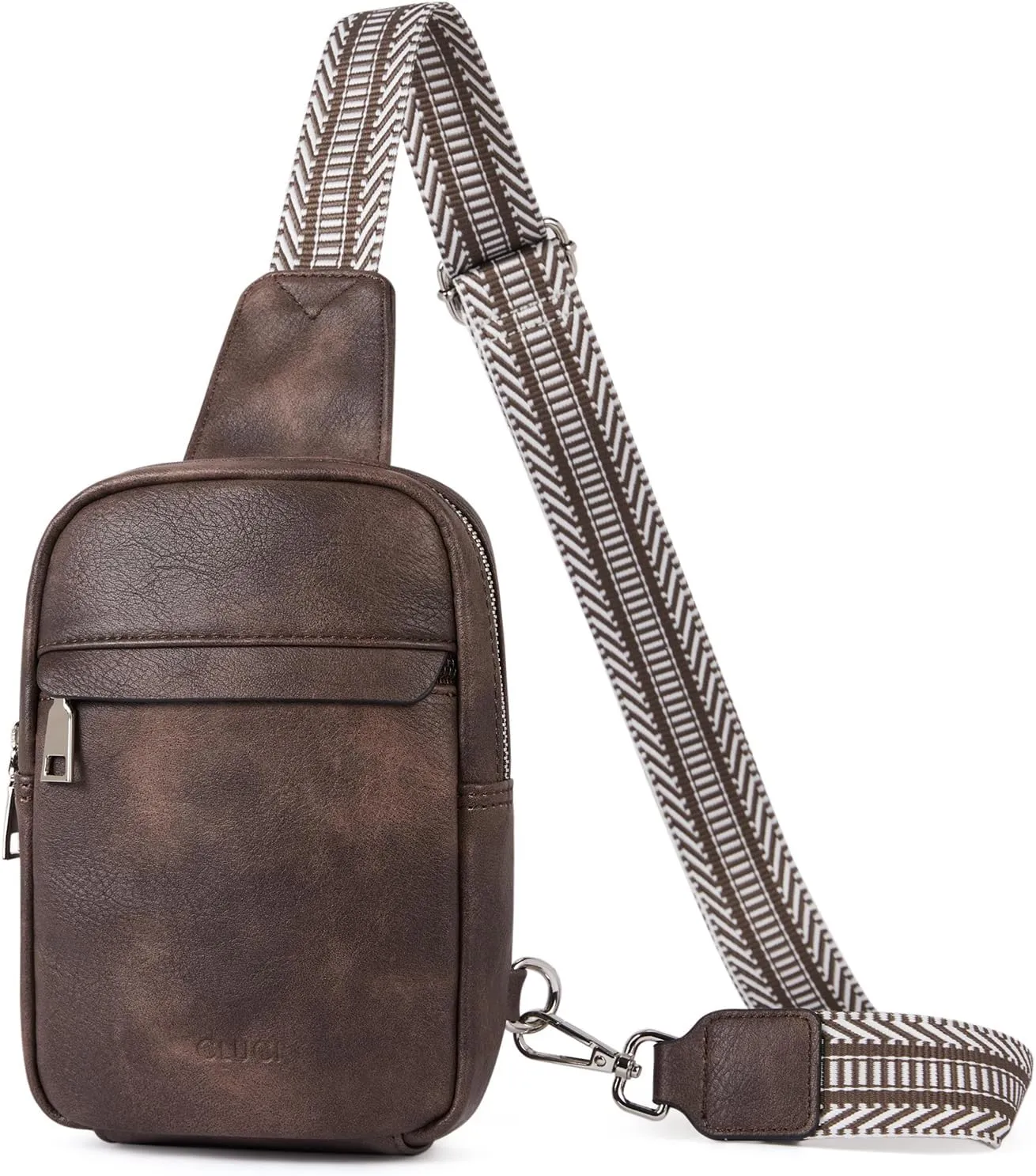 CLUCI Small Sling Bag for Women Vegan Leather Crossbody Chest Bags Trendy, Women's Fanny Pack