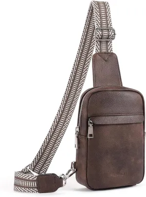 CLUCI Small Sling Bag for Women Vegan Leather Crossbody Chest Bags Trendy, Women's Fanny Pack