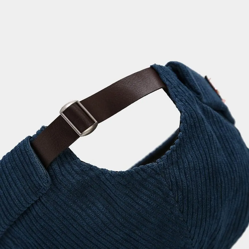 Corduroy Brimless Harbour Hat Rolled Cuff Retro Beanie Hat Skullcap Street Casual Sailor Cap for Men Women