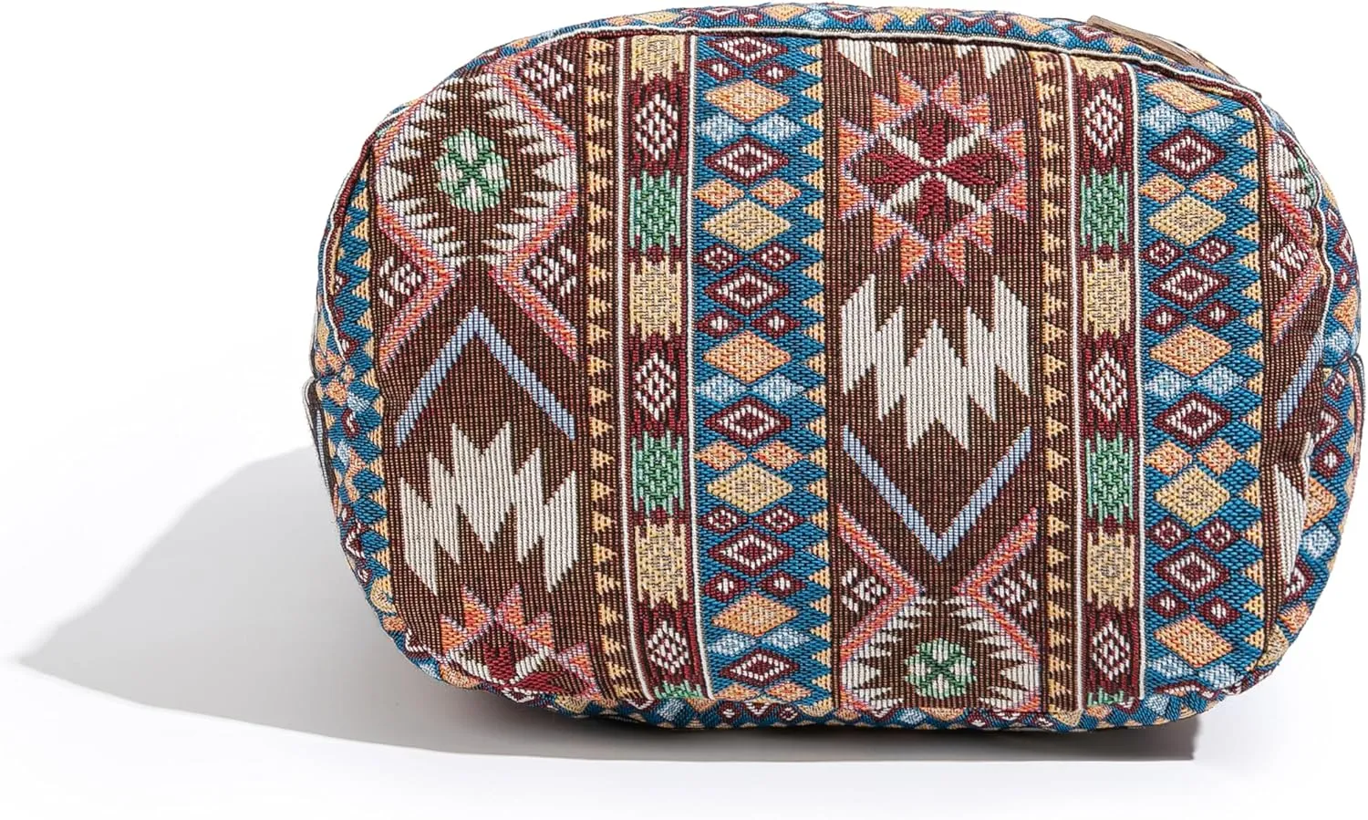 Coton Pose Women Hippie Crossbody Bag - Top Zip Large Capacity Canvas Sling Bag - Jacquard Cloth Handmade