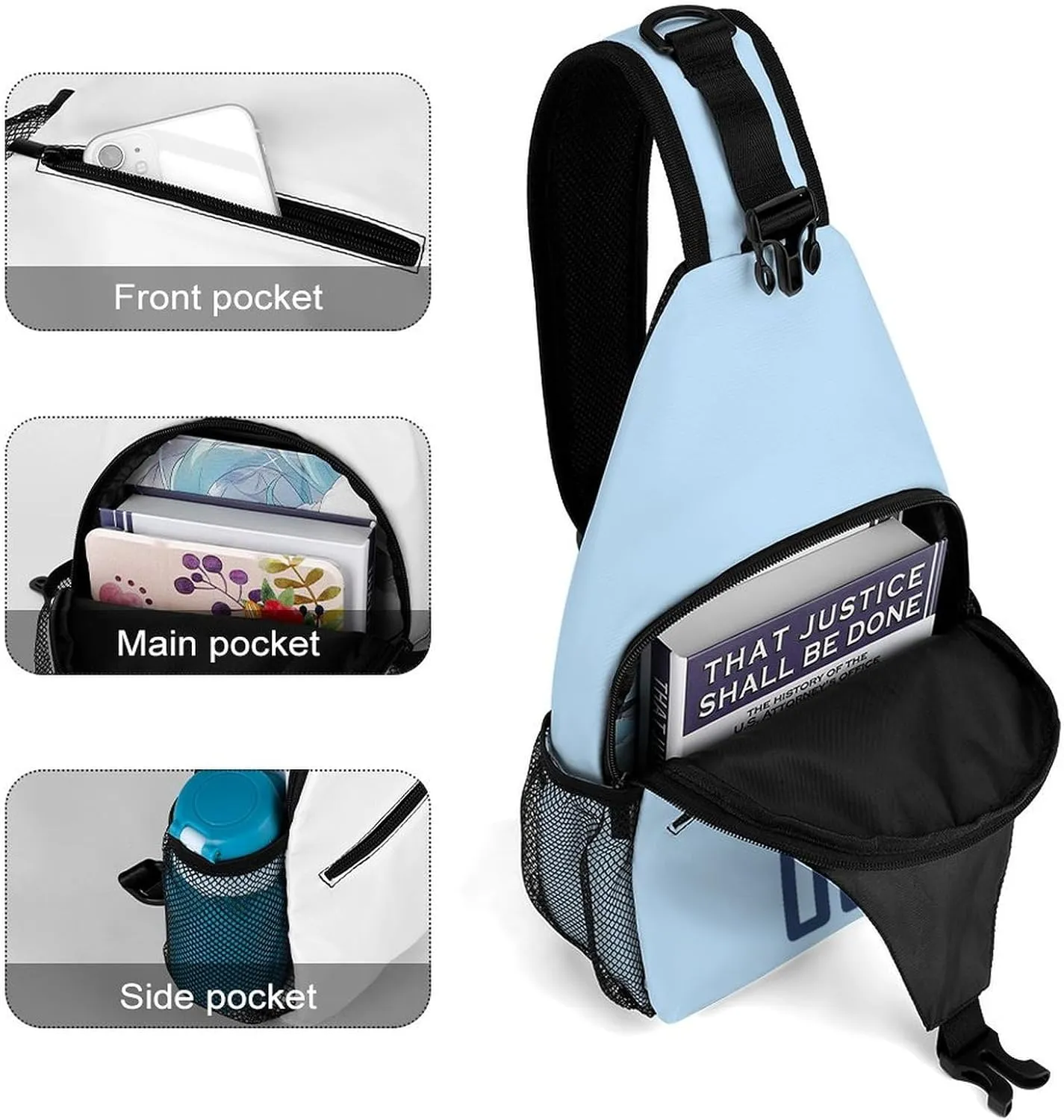 Custom Argentina Sling Bag,Soccer Chest Bag,Personalized Any Name Number Crossbody Backpack,Cycling Travel Daypack For Men Women