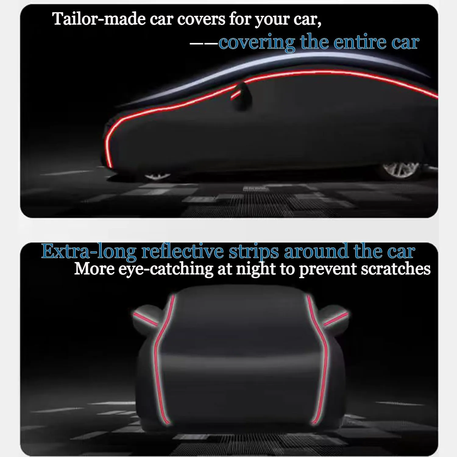 Custom Fit for Mazda Miata MX-5 MX5 (1990-2024) Outdoor Full Car Cover Waterproof All Weather 210T Polyester with Zipper and Storage Bag Snow Rain Dustproof Sun UV Protection