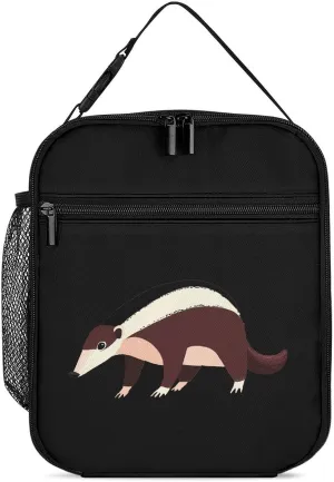 Cute Anteater Portable Lunch Box Bag Insulated Tote Reusable Meal Pack Cooler Bags for Work Picnic 27.5X20cm