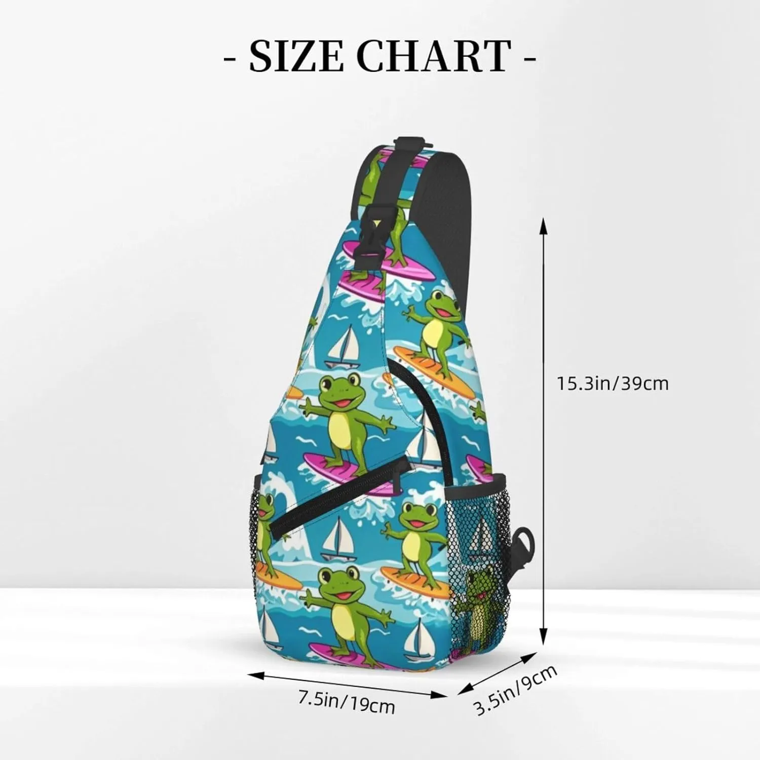 Cute Cartoon Dinosaur Winter Snowman Crossbody Bags Cross Chest Bag Adjustable Sling Backpack for Women Men