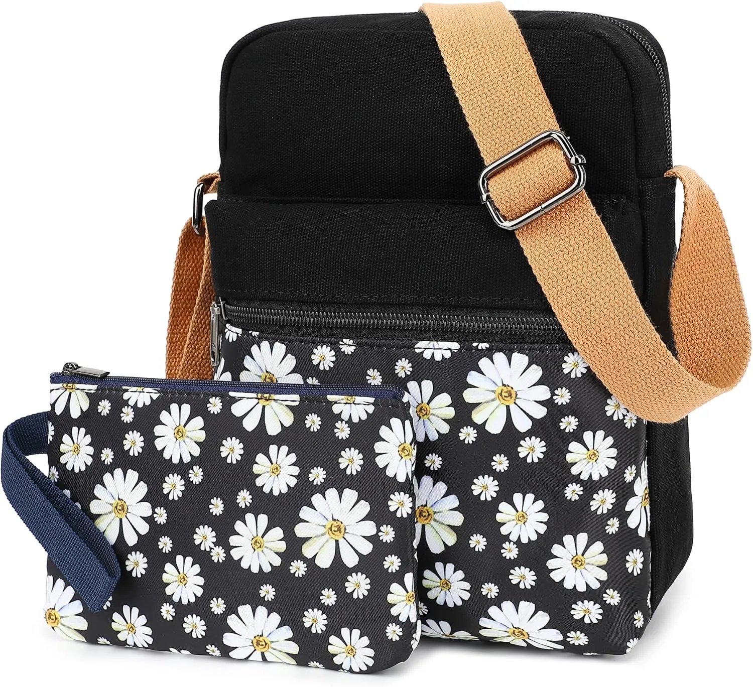 Cute Crossbody Bag and Purse Casual Canvas Shoulder Bag for Women