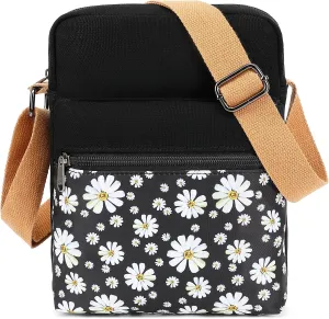 Cute Crossbody Bag and Purse Casual Canvas Shoulder Bag for Women