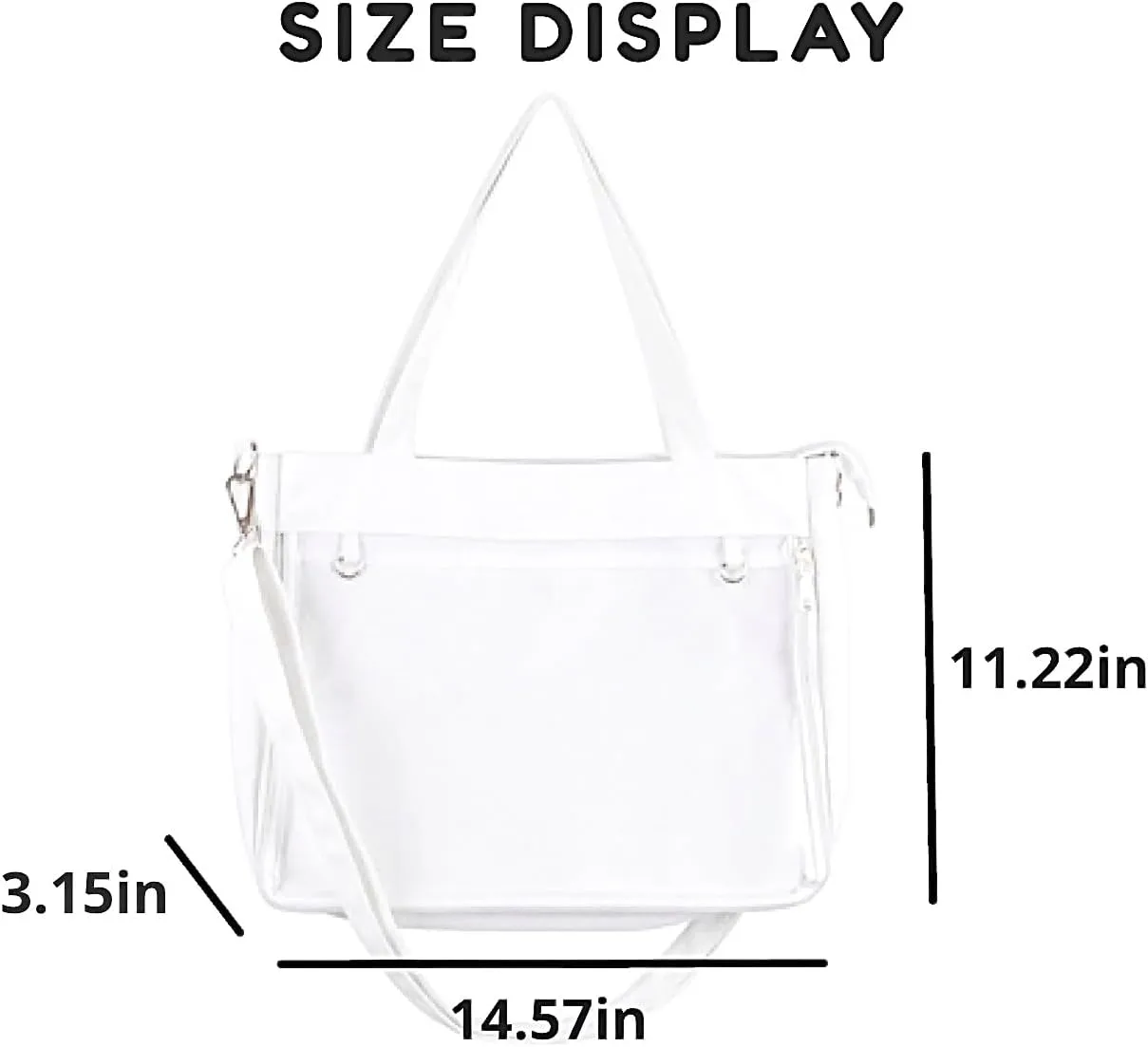 Cute Ita Bag Multi-Purpose Crossbody Bag Messenger Bag Shoulder Tote Bag Purse Kawaii Anime Pin Display Bag for Cosplay