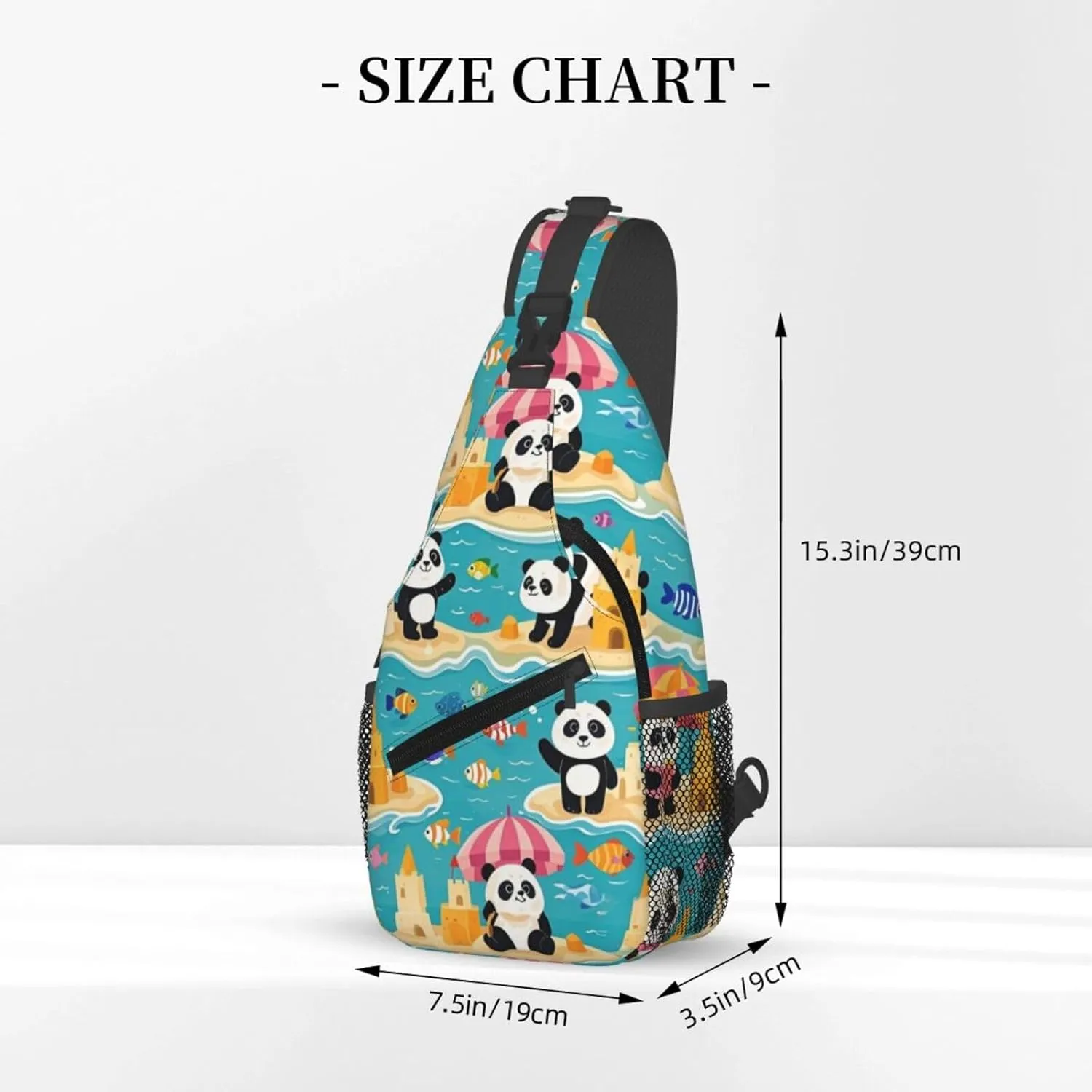 Cute Pandas Living in a Tree House Crossbody Bags Cross Chest Bag Adjustable Sling Backpack for Women Men