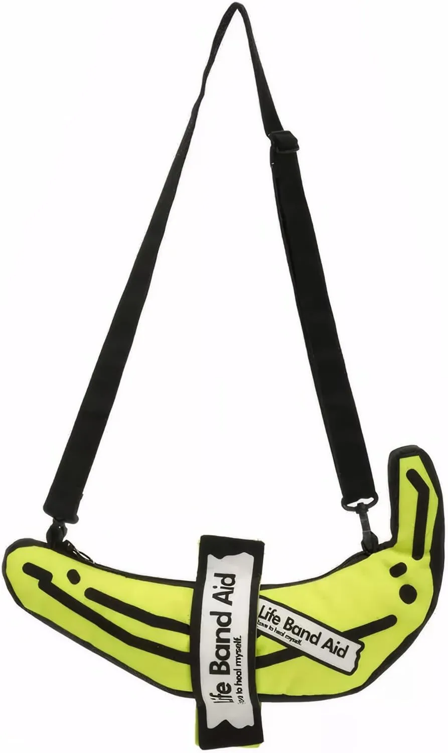 Cute Trendy Casual Banana Purse, Novelty Shoulder Sling Crescent Crossbody Bag Wallet for Women Girl