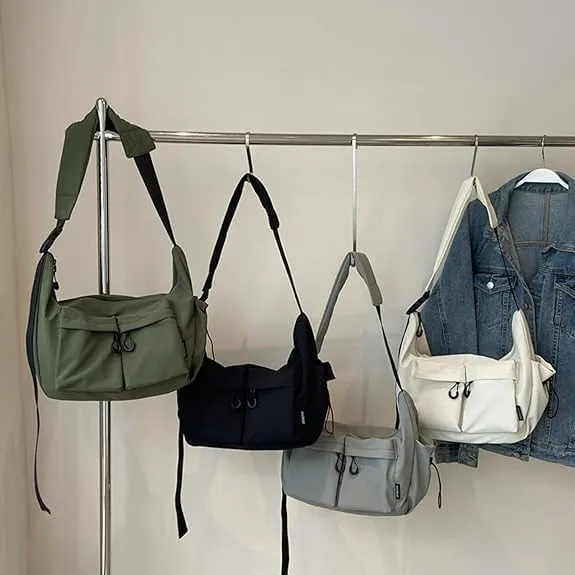 Dallaswind Large Capacity Messenger Bag,Large Capacity Messenger Bag with Shoulder Strap for Unisex
