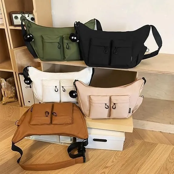Dallaswind Large Capacity Messenger Bag,Large Capacity Messenger Bag with Shoulder Strap for Unisex
