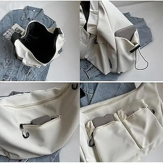 Dallaswind Large Capacity Messenger Bag,Large Capacity Messenger Bag with Shoulder Strap for Unisex