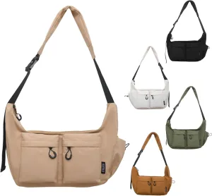Dallaswind Large Capacity Messenger Canvas Bag, Dallaswind Large Crossbody Bag Shoulder Purse, Resistant Canvas Satchel