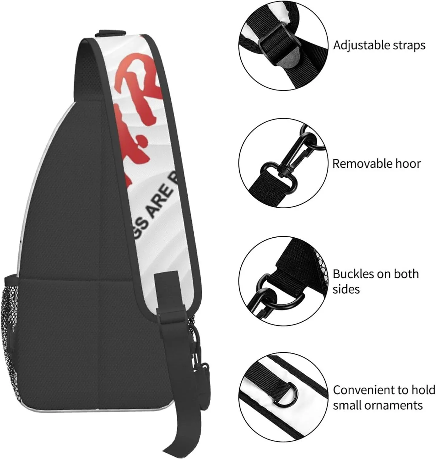 D.A.R.E. Drugs Are Really Expensive Small Crossbody Backpack Sling Bag For Men Women Mini One Shoulder Chest Bags Gym Sport Travel Hiking Daypack