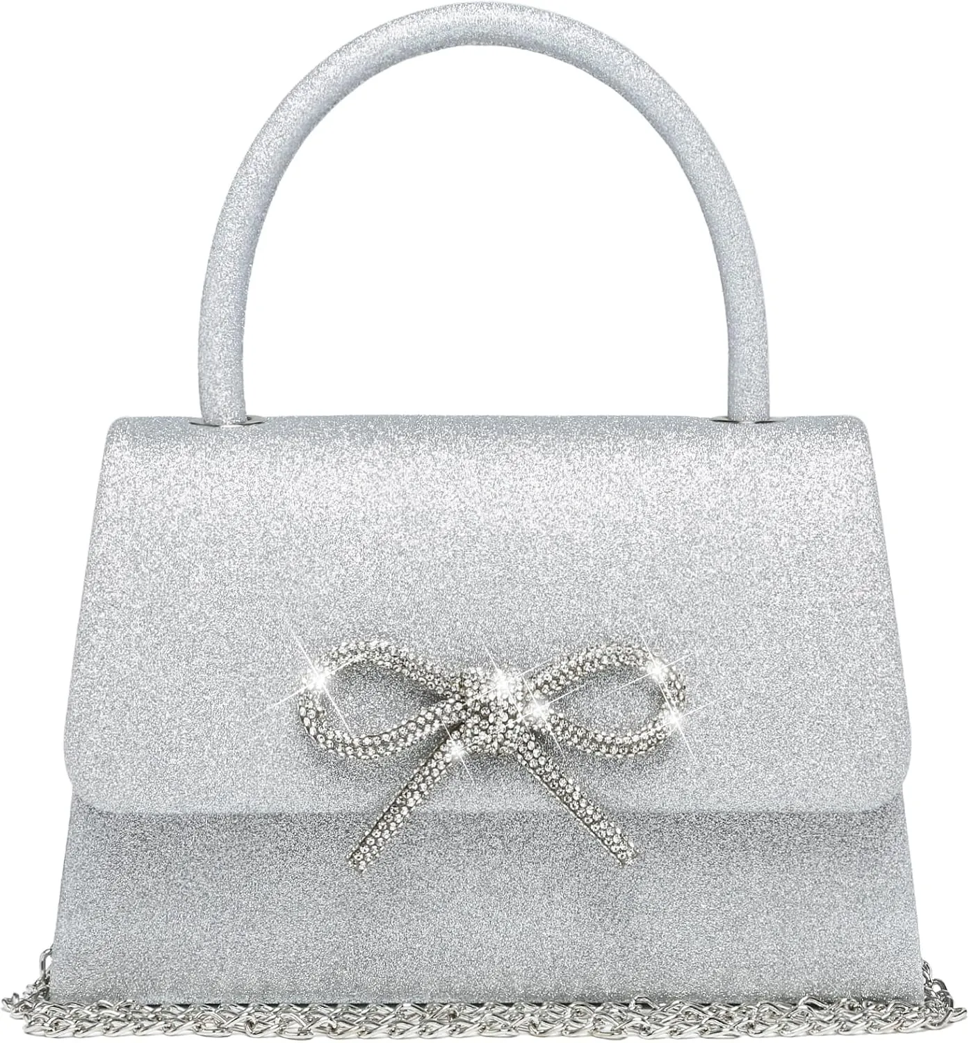 Dasein Women's Evening Bag Party Clutches Wedding Purses Cocktail Prom Handbags with Frosted Glittering