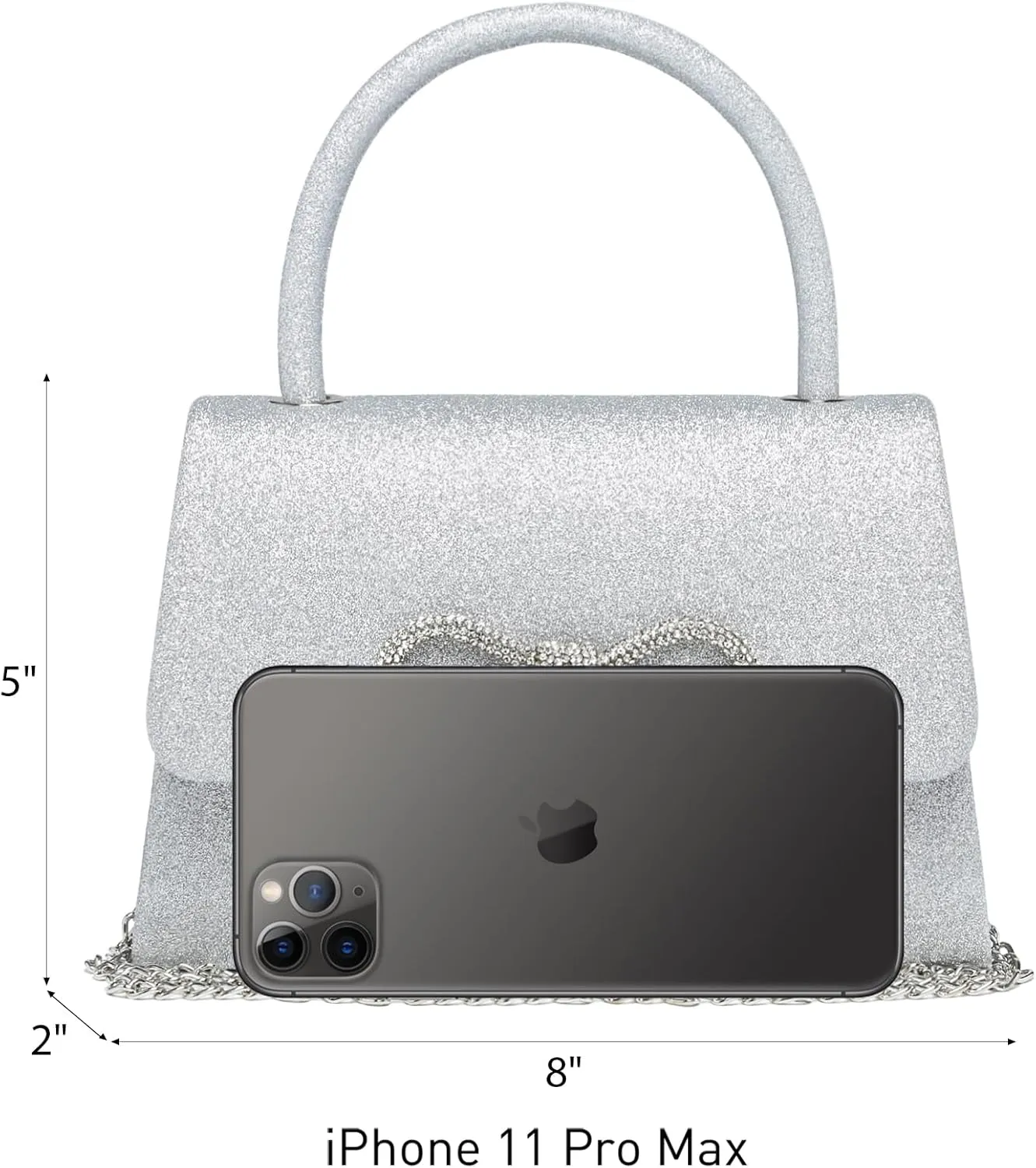 Dasein Women's Evening Bag Party Clutches Wedding Purses Cocktail Prom Handbags with Frosted Glittering